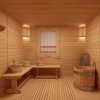 Оформление внутреннего интерьера бани: дизайн стен и потолка