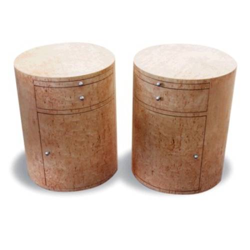 Прикроватные столики "Round Drum Tables"