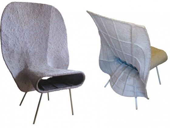 Экологичные стулья из папье-маше