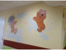 Роспись стен в детском отделении больницы(мкр.Белые Столбы, г.Домодедово)