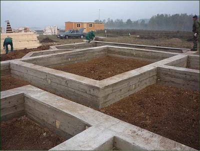 Строительство фундамента каменного дома