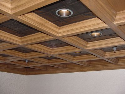 подвесной потолок из дерева