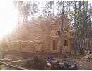 сборка сруба под крышу 90м.куб
