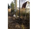 Строительство забора на сваях